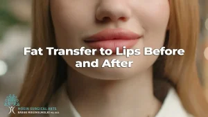 Fat transfer to lips before and after.